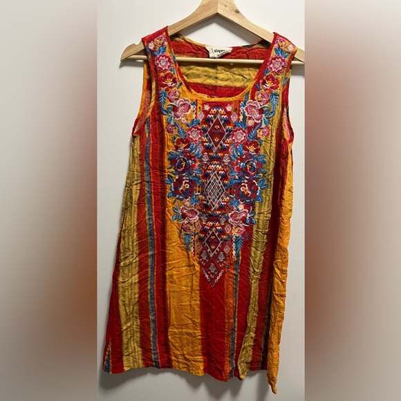 Savanna Jane Dresses & Skirts - Savanna Jane Embroidered Midi Dress Bohemian Women’s Size Small